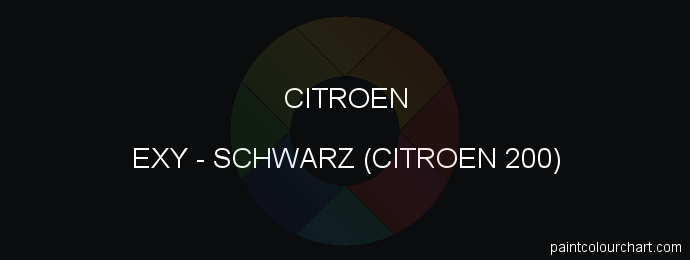 Citroen paint EXY Schwarz (citroen 200)