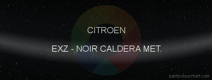 Citroen paint EXZ Noir Caldera Met.