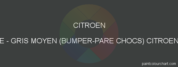 Citroen paint EYE Gris Moyen (bumper-pare Chocs) Citroen 75