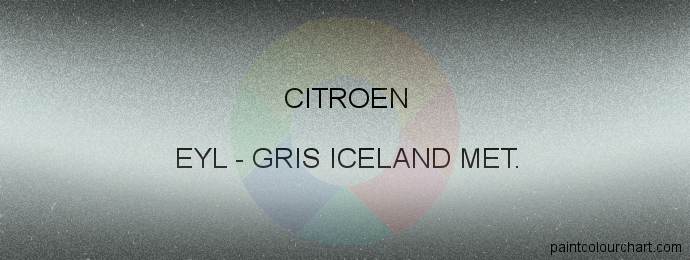 Citroen paint EYL Gris Iceland Met.
