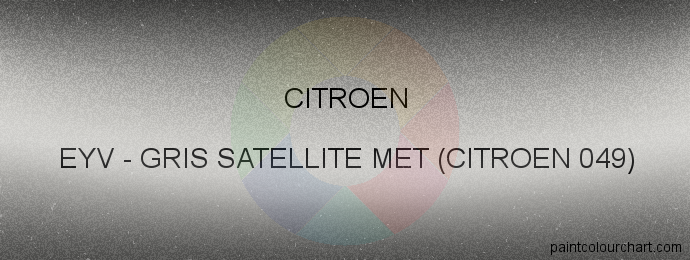 Citroen paint EYV Gris Satellite Met (citroen 049)