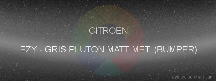 Citroen paint EZY Gris Pluton Matt Met. (bumper)