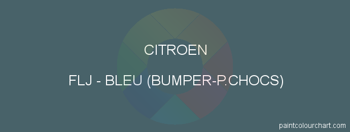 Citroen paint FLJ Bleu (bumper-p.chocs)