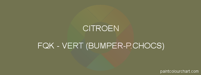 Citroen paint FQK Vert (bumper-p.chocs)