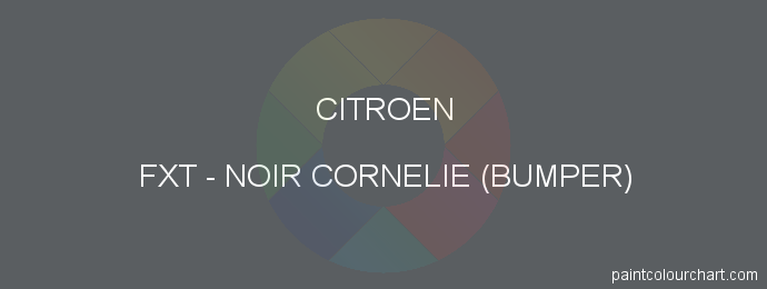 Citroen paint FXT Noir Cornelie (bumper)