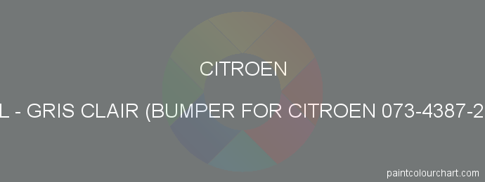 Citroen paint FYL Gris Clair (bumper For Citroen 073-4387-200)