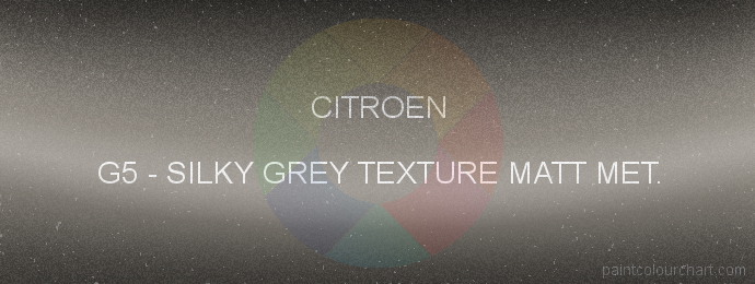 Citroen paint G5 Silky Grey Texture Matt Met.