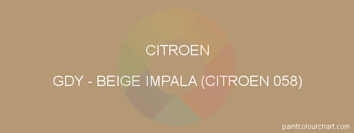 Citroen paint GDY Beige Impala (citroen 058)