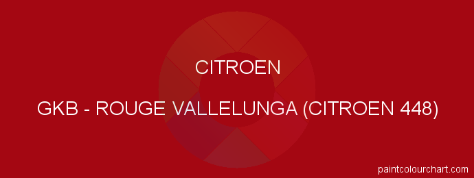 Citroen paint GKB Rouge Vallelunga (citroen 448)