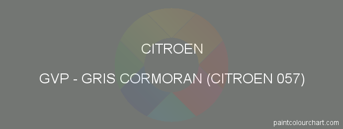 Citroen paint GVP Gris Cormoran (citroen 057)