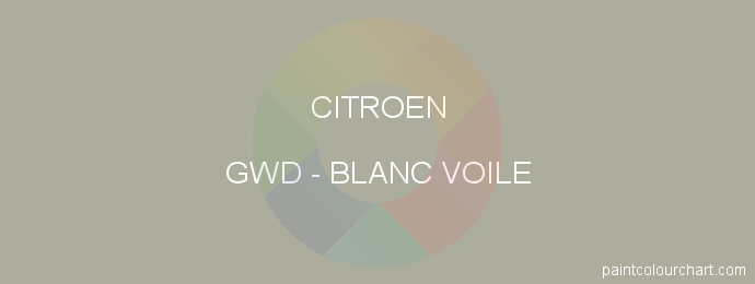 Citroen paint GWD Blanc Voile