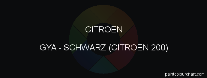 Citroen paint GYA Schwarz (citroen 200)