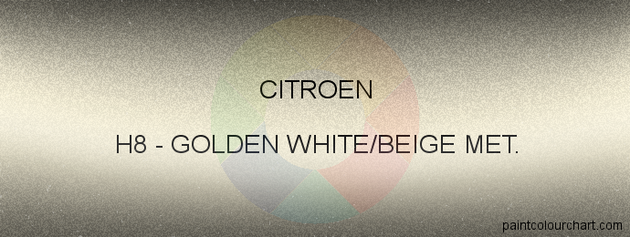 Citroen paint H8 Golden White/beige Met.