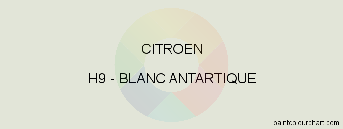 Citroen paint H9 Blanc Antartique