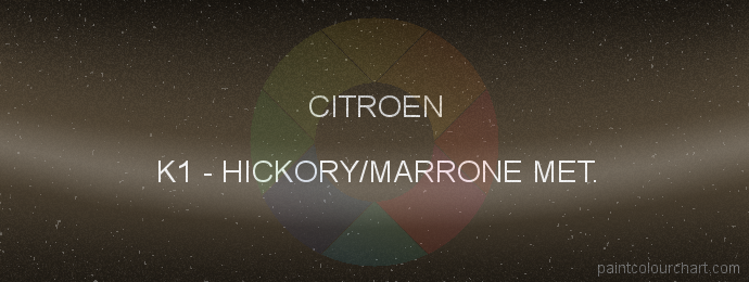 Citroen paint K1 Hickory/marrone Met.