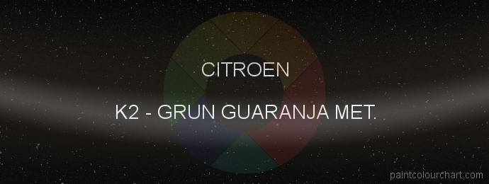 Citroen paint K2 Grun Guaranja Met.