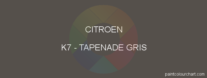 Citroen paint K7 Tapenade Gris