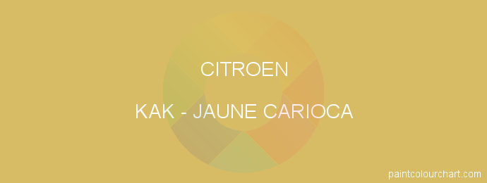 Citroen paint KAK Jaune Carioca