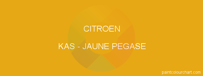 Citroen paint KAS Jaune Pegase