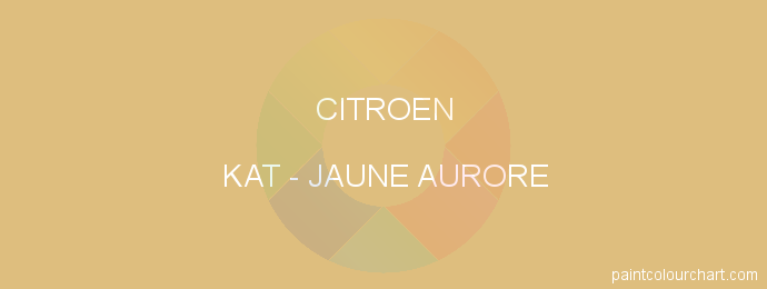 Citroen paint KAT Jaune Aurore