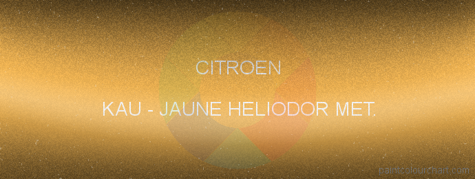 Citroen paint KAU Jaune Heliodor Met.