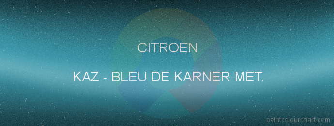 Citroen paint KAZ Bleu De Karner Met.