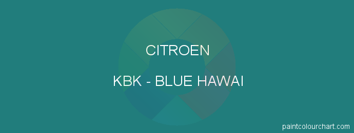 Citroen paint KBK Blue Hawai
