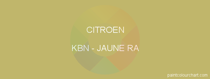 Citroen paint KBN Jaune Ra