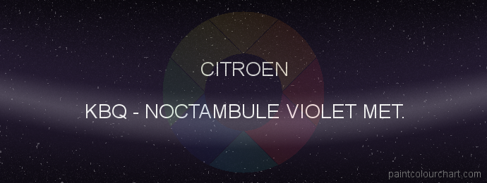 Citroen paint KBQ Noctambule Violet Met.