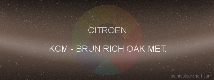 Citroen paint KCM Brun Rich Oak Met.