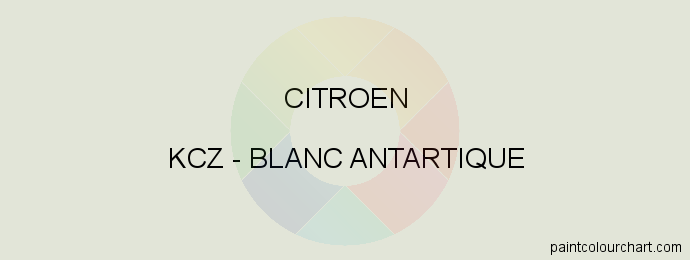 Citroen paint KCZ Blanc Antartique