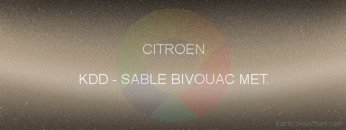 Citroen paint KDD Sable Bivouac Met.