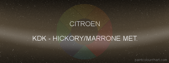Citroen paint KDK Hickory/marrone Met.