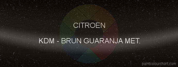 Citroen paint KDM Brun Guaranja Met.