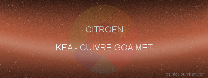 Citroen paint KEA Cuivre Goa Met.