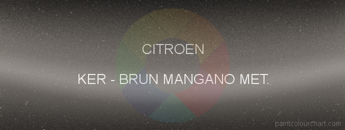 Citroen paint KER Brun Mangano Met.