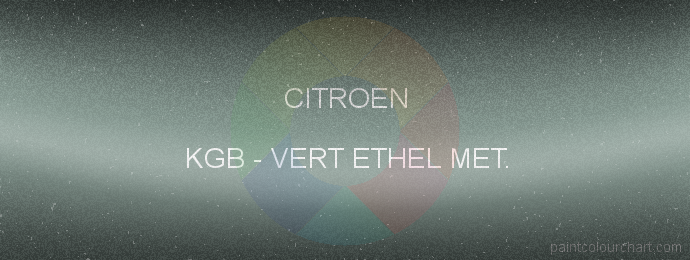 Citroen paint KGB Vert Ethel Met.