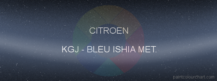 Citroen paint KGJ Bleu Ishia Met.