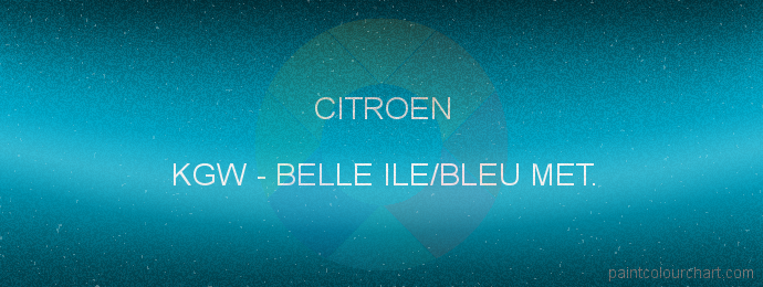 Citroen paint KGW Belle Ile/bleu Met.