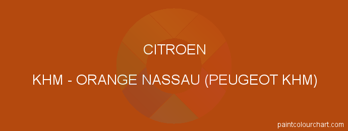 Citroen paint KHM Orange Nassau (peugeot Khm)