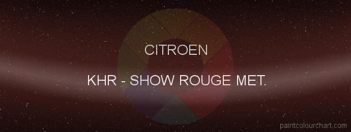 Citroen paint KHR Show Rouge Met.