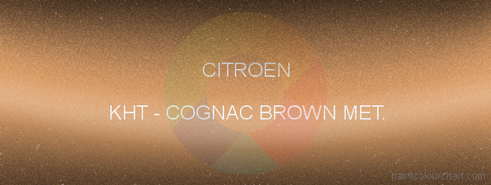 Citroen paint KHT Cognac Brown Met.