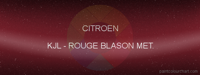 Citroen paint KJL Rouge Blason Met.