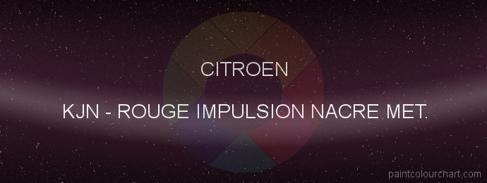 Citroen paint KJN Rouge Impulsion Nacre Met.