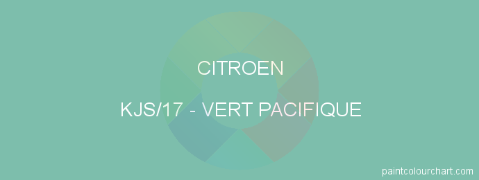 Citroen paint KJS/17 Vert Pacifique