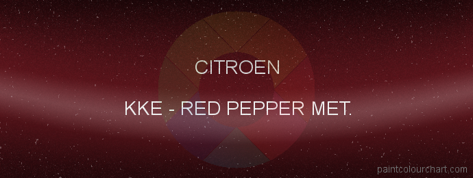 Citroen paint KKE Red Pepper Met.