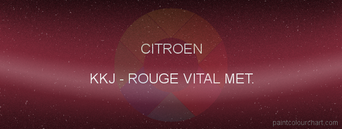 Citroen paint KKJ Rouge Vital Met.
