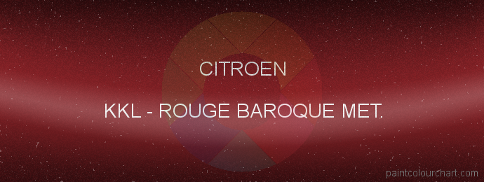 Citroen paint KKL Rouge Baroque Met.