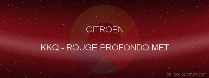 Citroen paint KKQ Rouge Profondo Met.