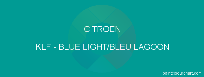 Citroen paint KLF Blue Light/bleu Lagoon